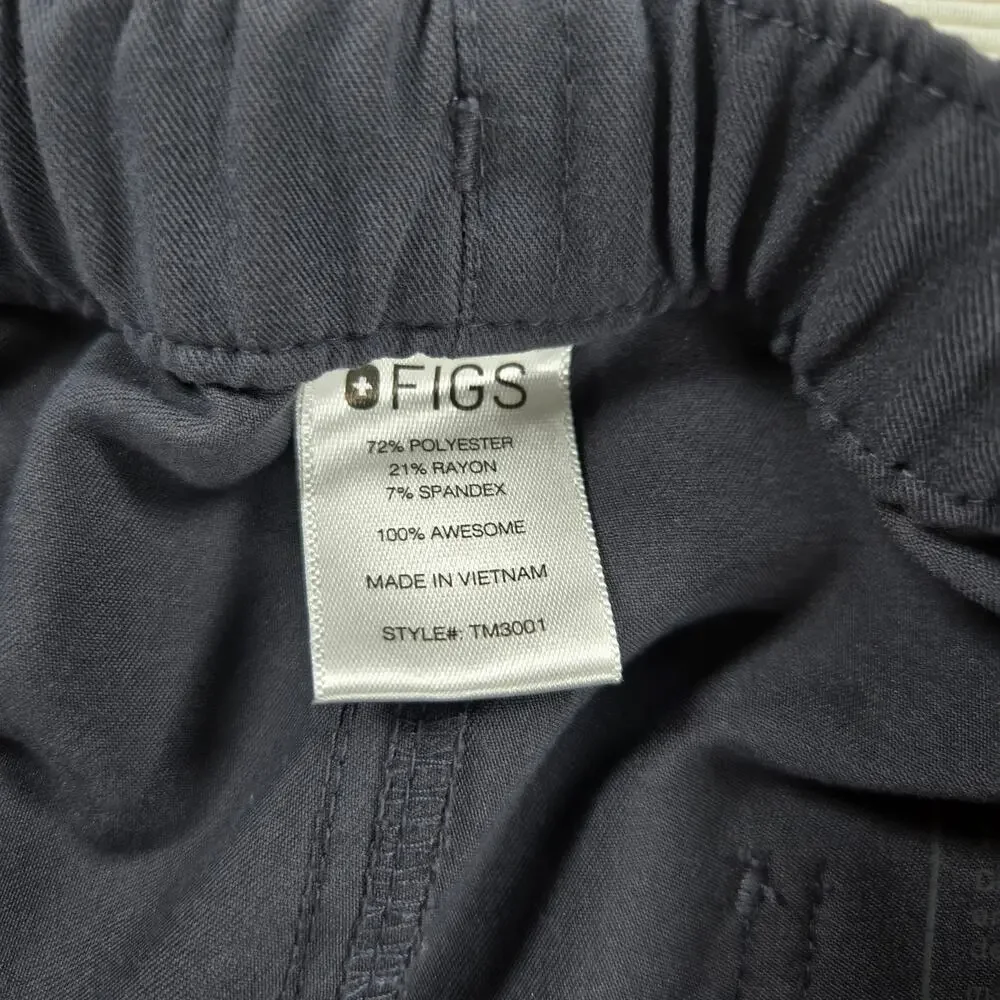 Figs Medical Healthcare Cairo Charcoal Gray Scrub‎ Pants Men's Size XS